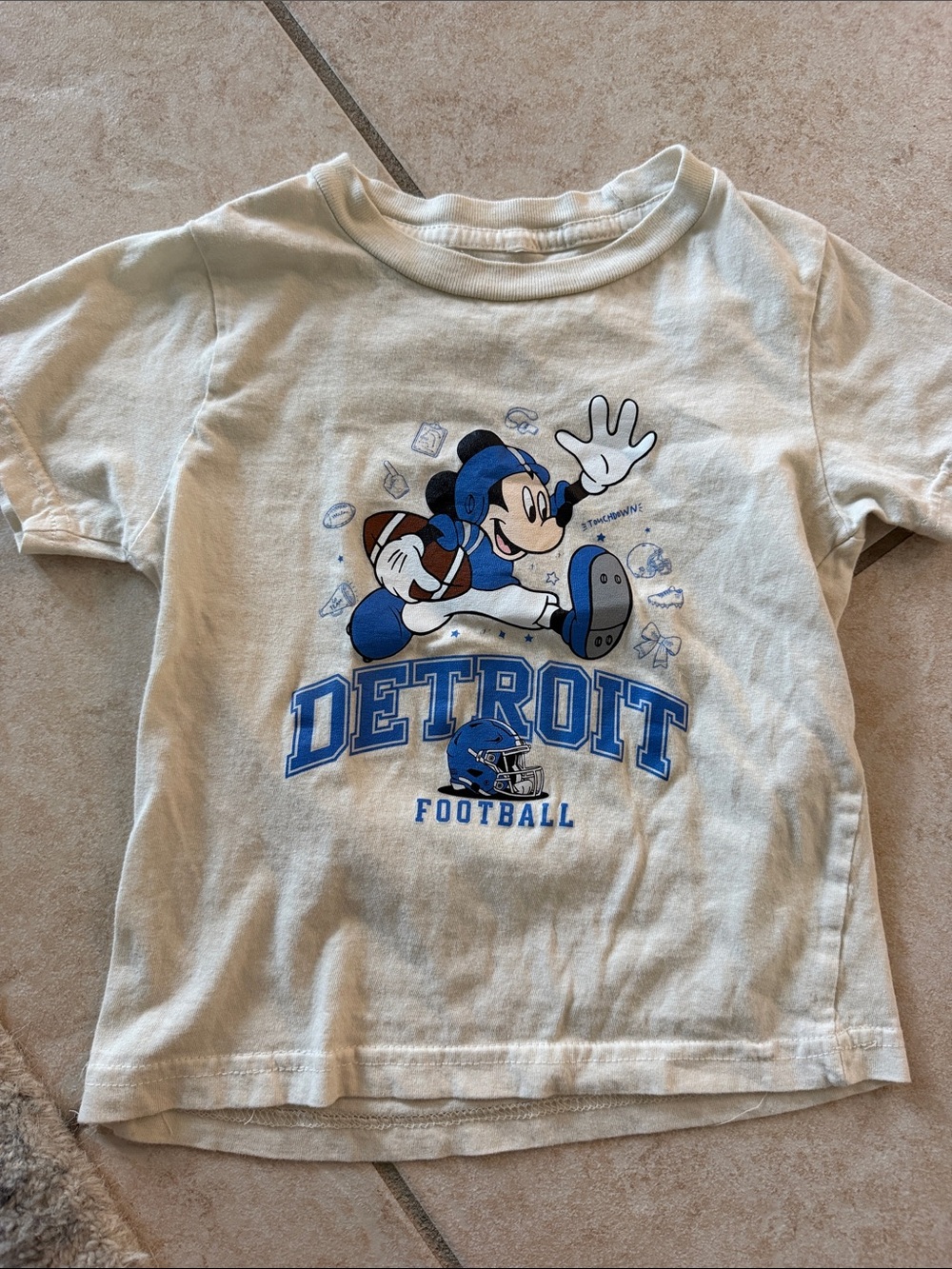 Detroit lions Football Mickey Mouse toddler T-Shirt